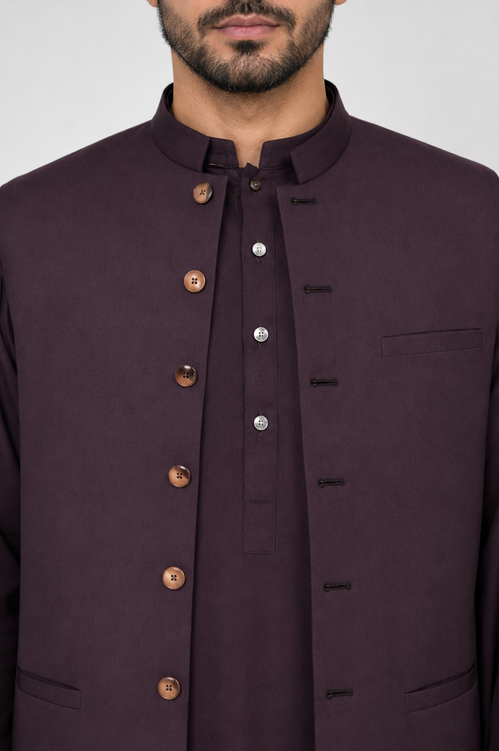 brown 3 piece suit