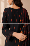 3 piece plain with embroided duptta