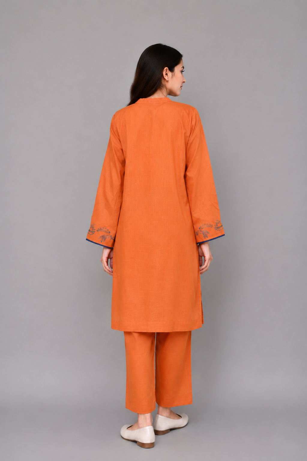 Orange Printed 2-Piece Lawn Suit — My Link for ALL