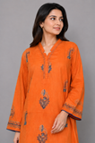 Orange Printed 2-Piece Lawn Suit — My Link for ALL