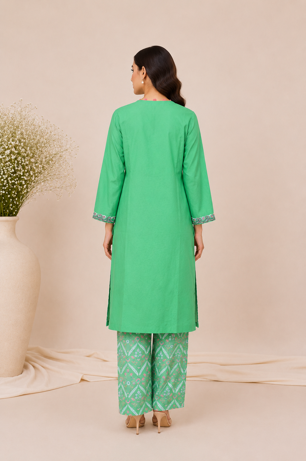 Plain 2-Piece Lawn Suit — Smart Fit — My Link for ALL