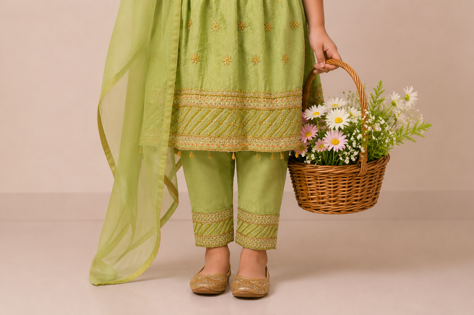 3-Piece Embroidered Boys Suit with Matching Dupatta — My Link for ALL