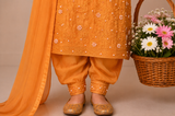 3-Piece Girls Embroidered Frock Set with Trouser & Dupatta — My Link for ALL
