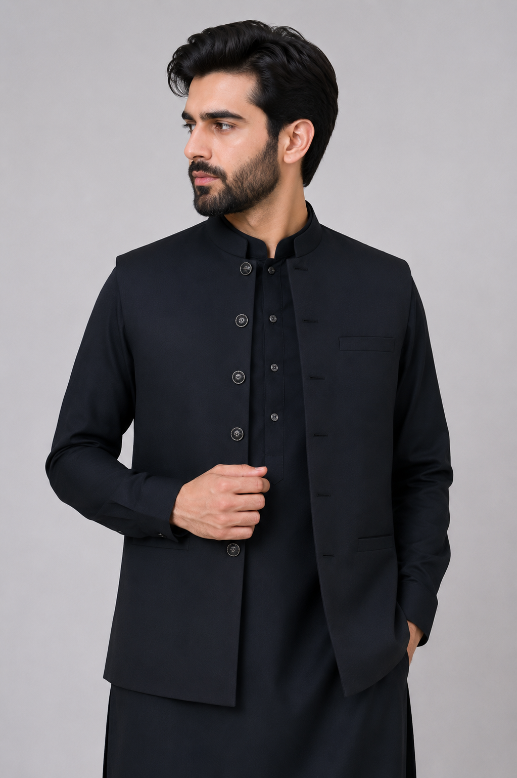 3-Piece Gents Suit with Embroidered Waistcoat — My Link for ALL