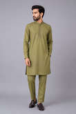 Front Embroidered 2-Piece Gents Suit — Zinc — My Link for ALL