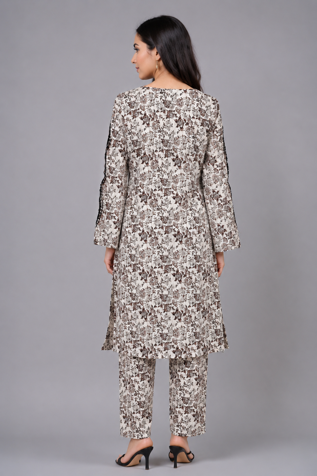 Neck Embroidered 2-Piece Plain Lawn Suit — C — My Link for ALL