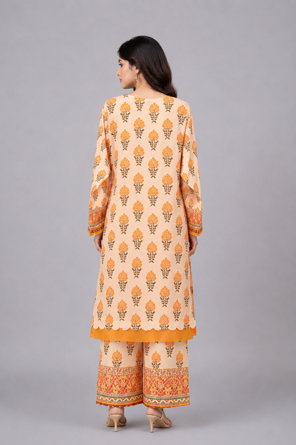 Neck Embroidered 2-Piece Plain Lawn Suit — A — My Link for ALL
