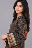 Plain 2-Piece Lawn Suit with Cuff Embroidery — B — My Link for ALL