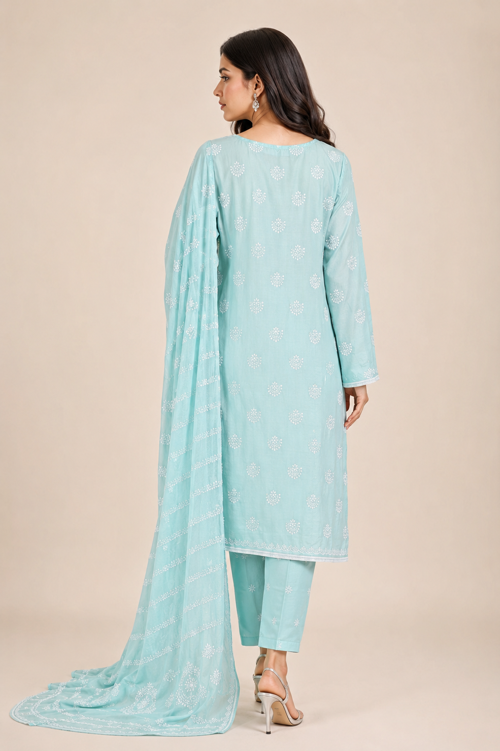 3-Piece Soft Lawn Suit with Matching Dupatta — B — My Link for ALL