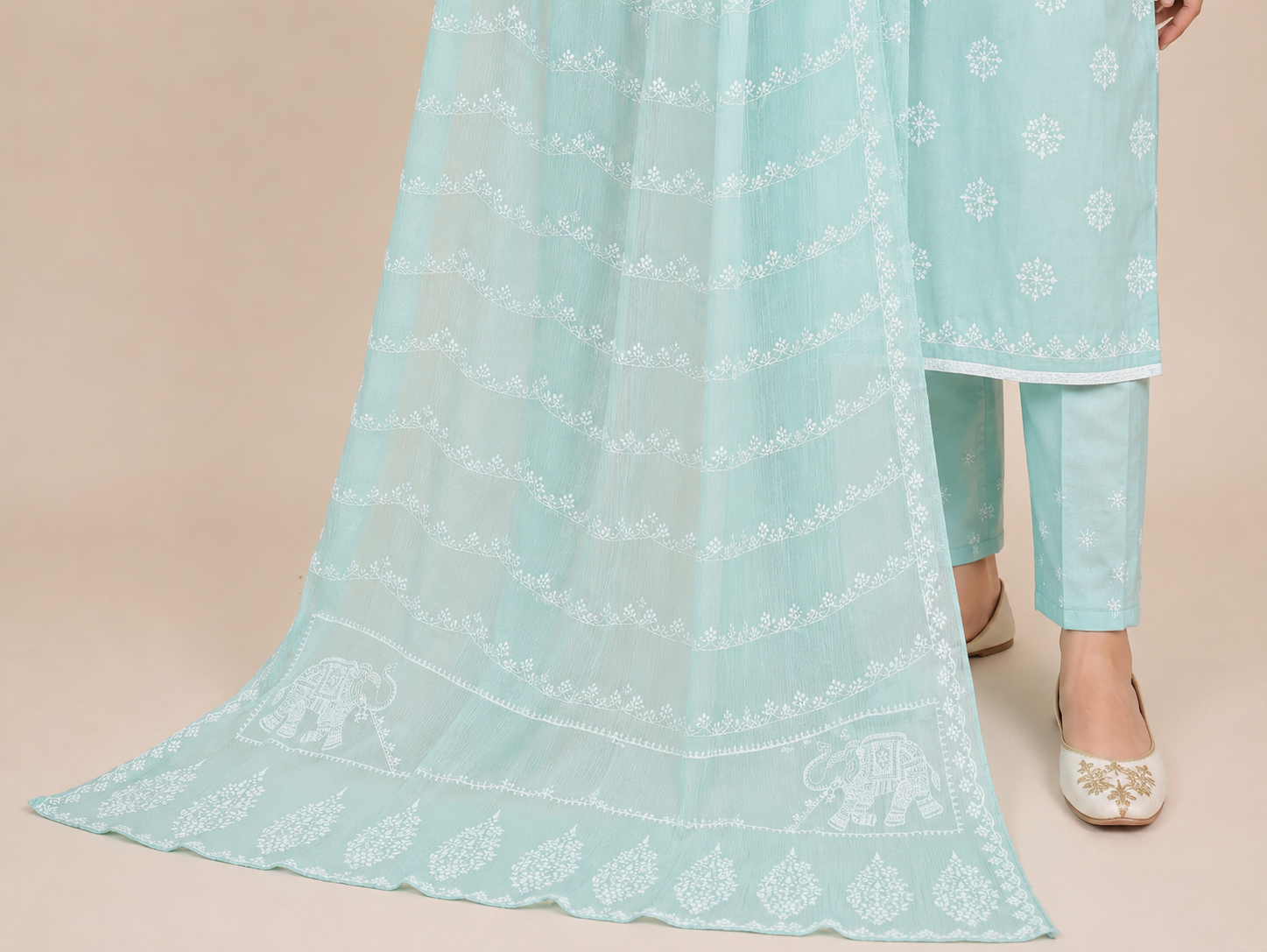 3-Piece Soft Lawn Suit with Matching Dupatta — B — My Link for ALL