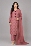 3-Piece Plain Neck-Embroidered Lawn Suit — My Link for ALL
