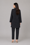 Black & White Polka Dot Printed 2-Piece Night Suit — My Link for ALL