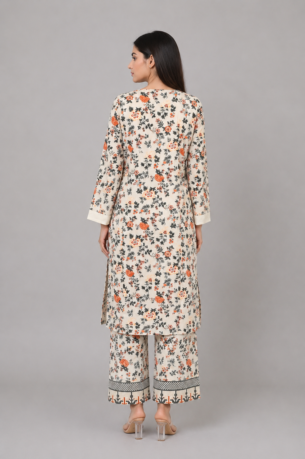 Neck Embroidered 2-Piece Lawn Suit — D — My Link for ALL