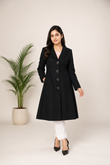Midnight Noir Tailored Long Coat — My Link for ALL
