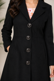 Midnight Noir Tailored Long Coat — My Link for ALL