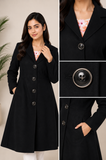 Midnight Noir Tailored Long Coat — My Link for ALL