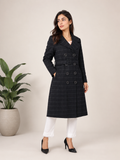 Classic Plaid Double-Breasted Long Coat — My Link for ALL