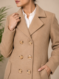 Luxury Double-Breasted Beige Trench Coat — My Link for ALL