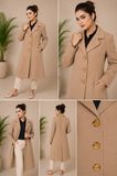 Premium Tailored Beige Wool-Blend Overcoat — My Link for ALL