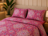 Pink Floral Embroidered Bedding Set — My Link for ALL