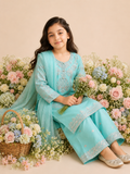 Embroidered Girls 3-Piece Suit