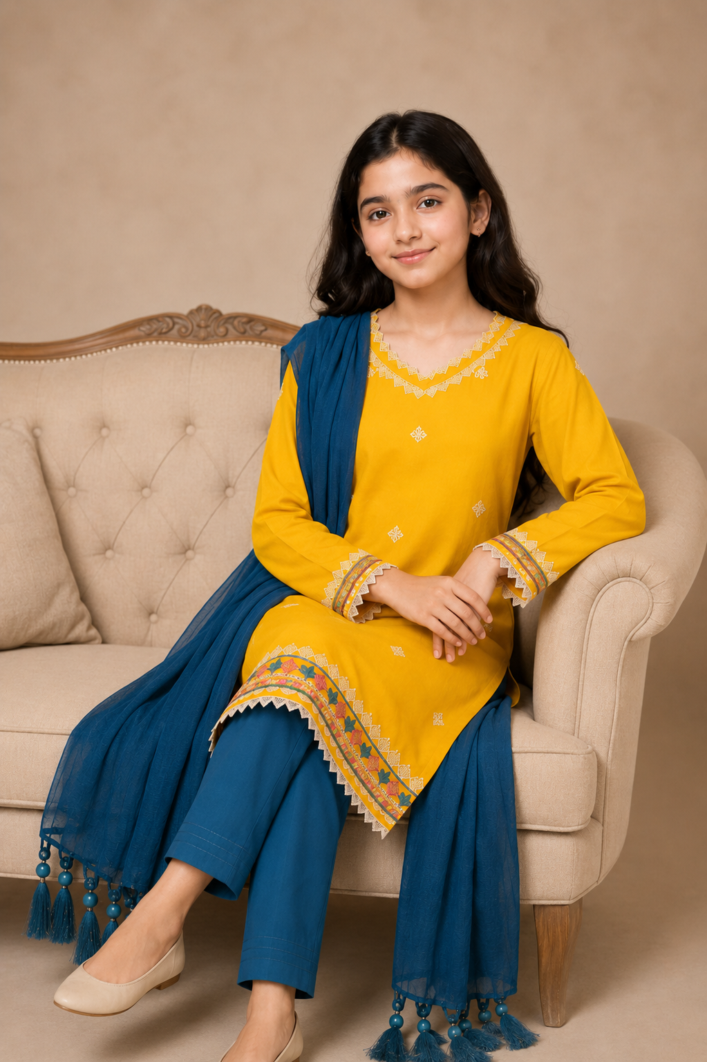 Girls Occasion 3-Piece Suit — No. 024