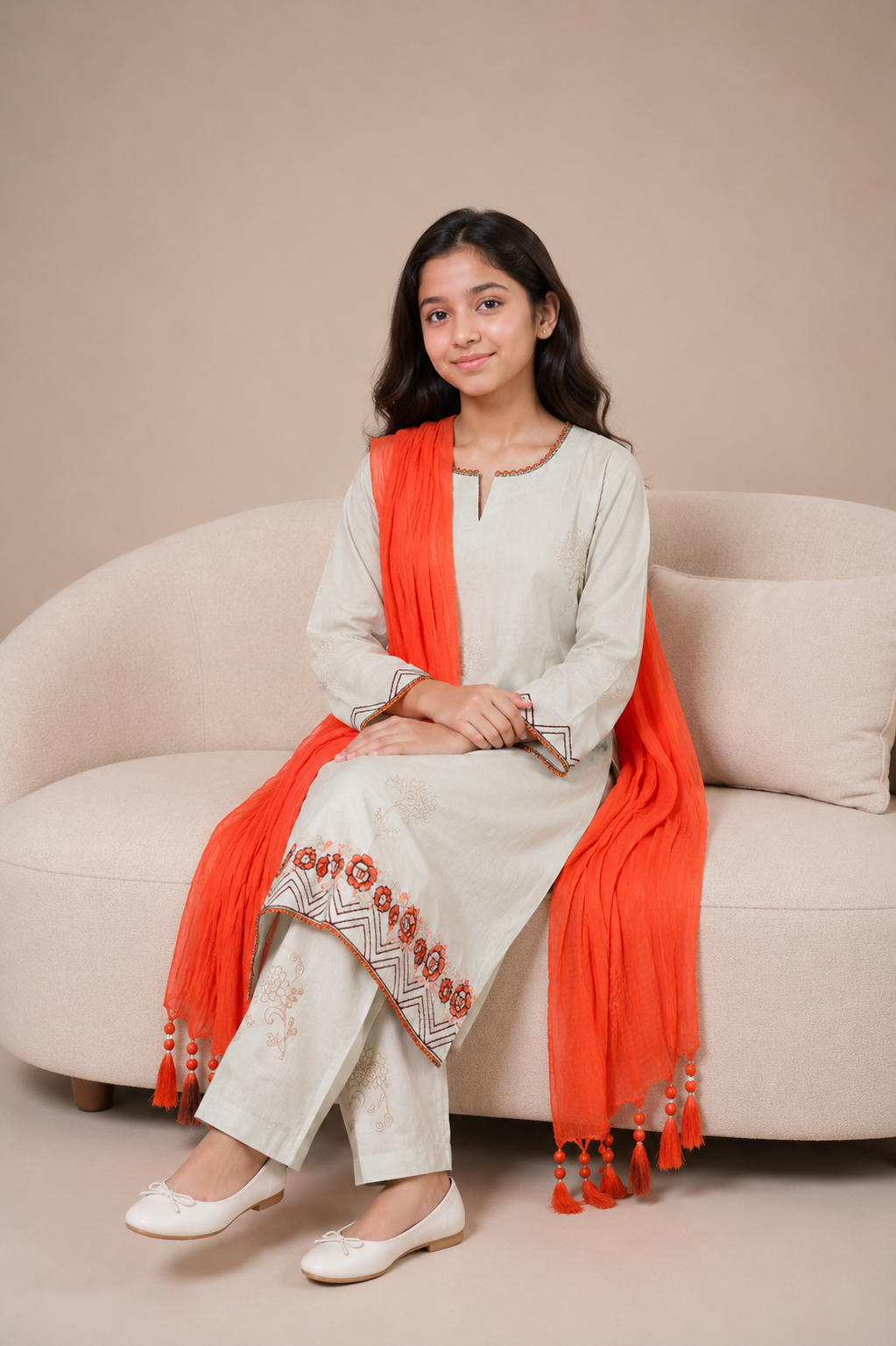 Girls Occasion 3-Piece Suit — No. 026