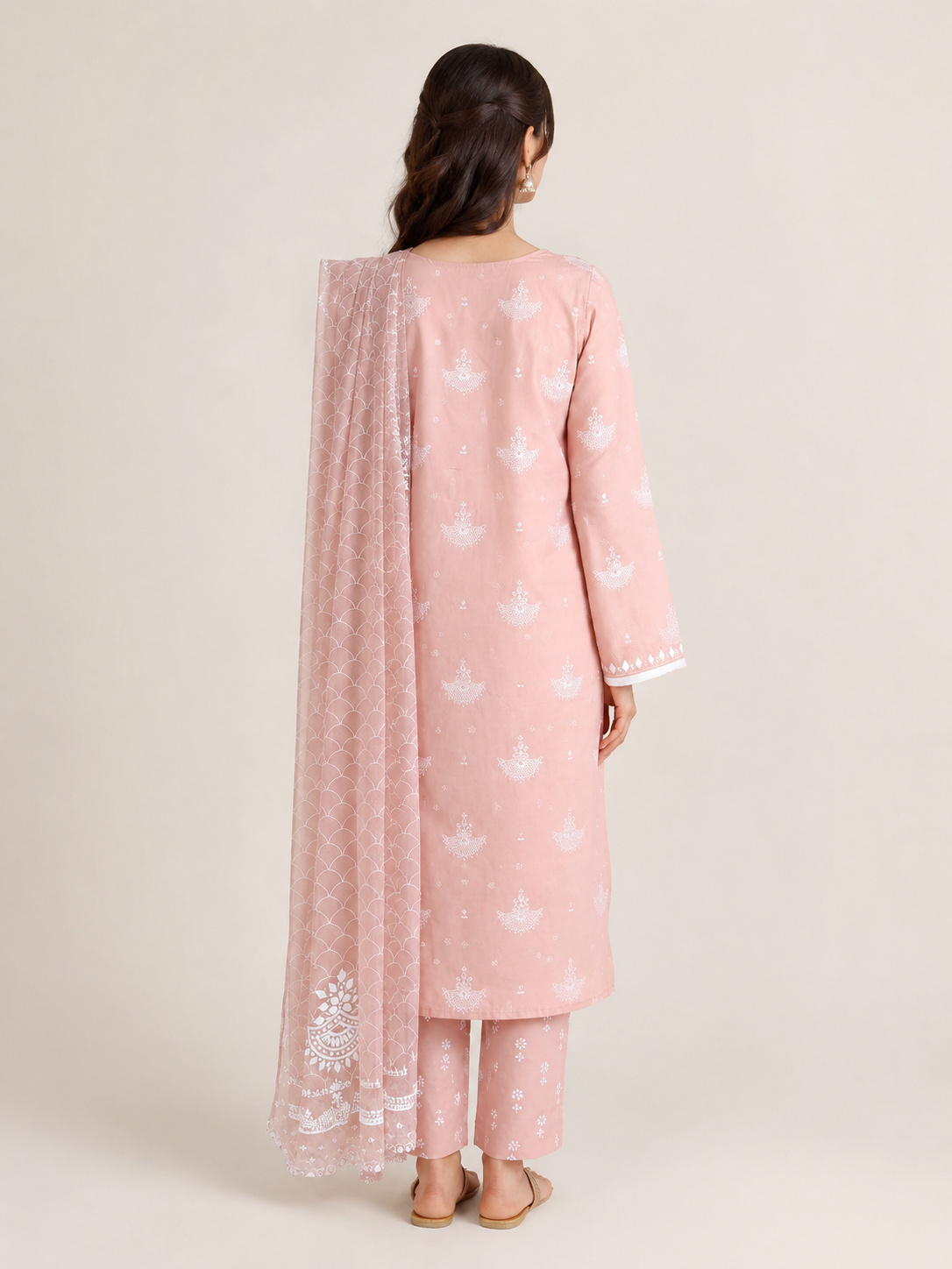 Elegant Lawn Suit with Dupatta — No. 180