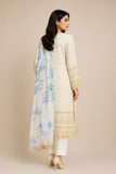 Neck-Embroidered Plain Lawn Suit — No. 179