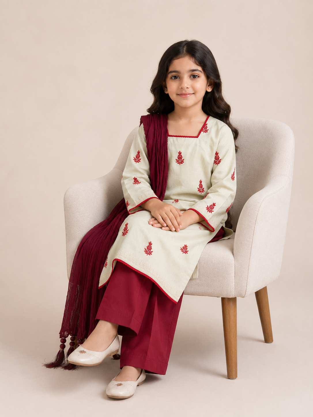 Girls Occasion 3-Piece Suit — No. 030