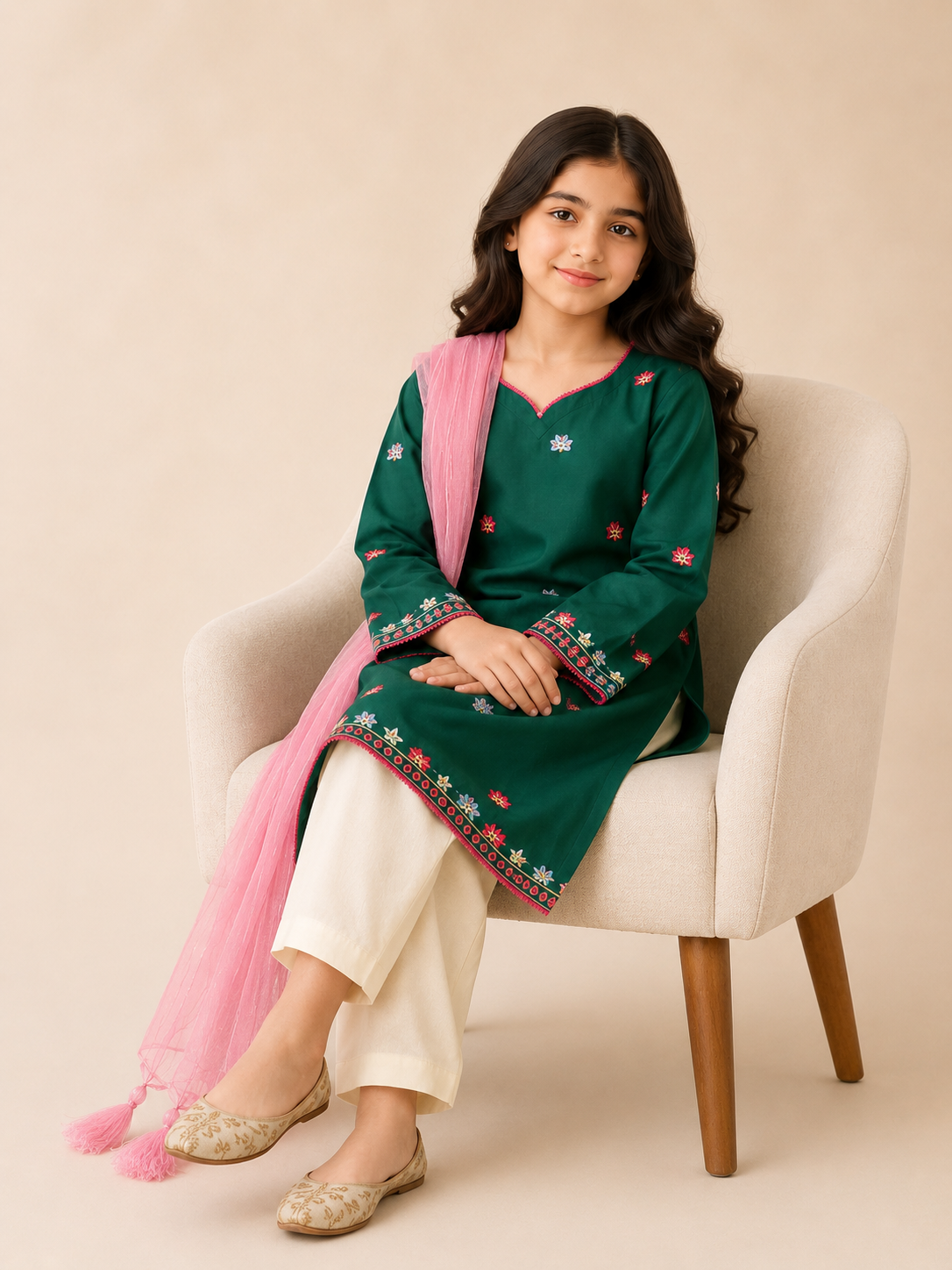 Girls Occasion 3-Piece Suit — No. 029