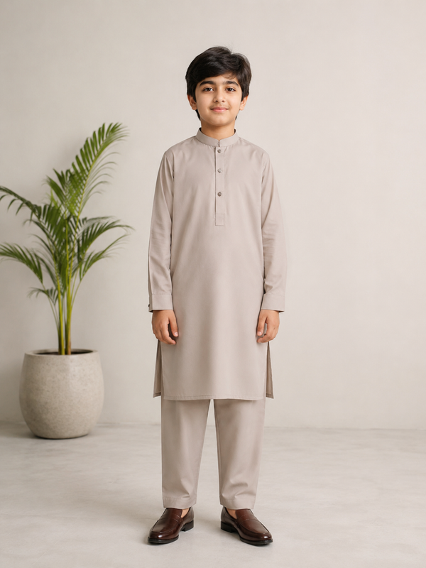 Beige 2-Piece Children's Suit