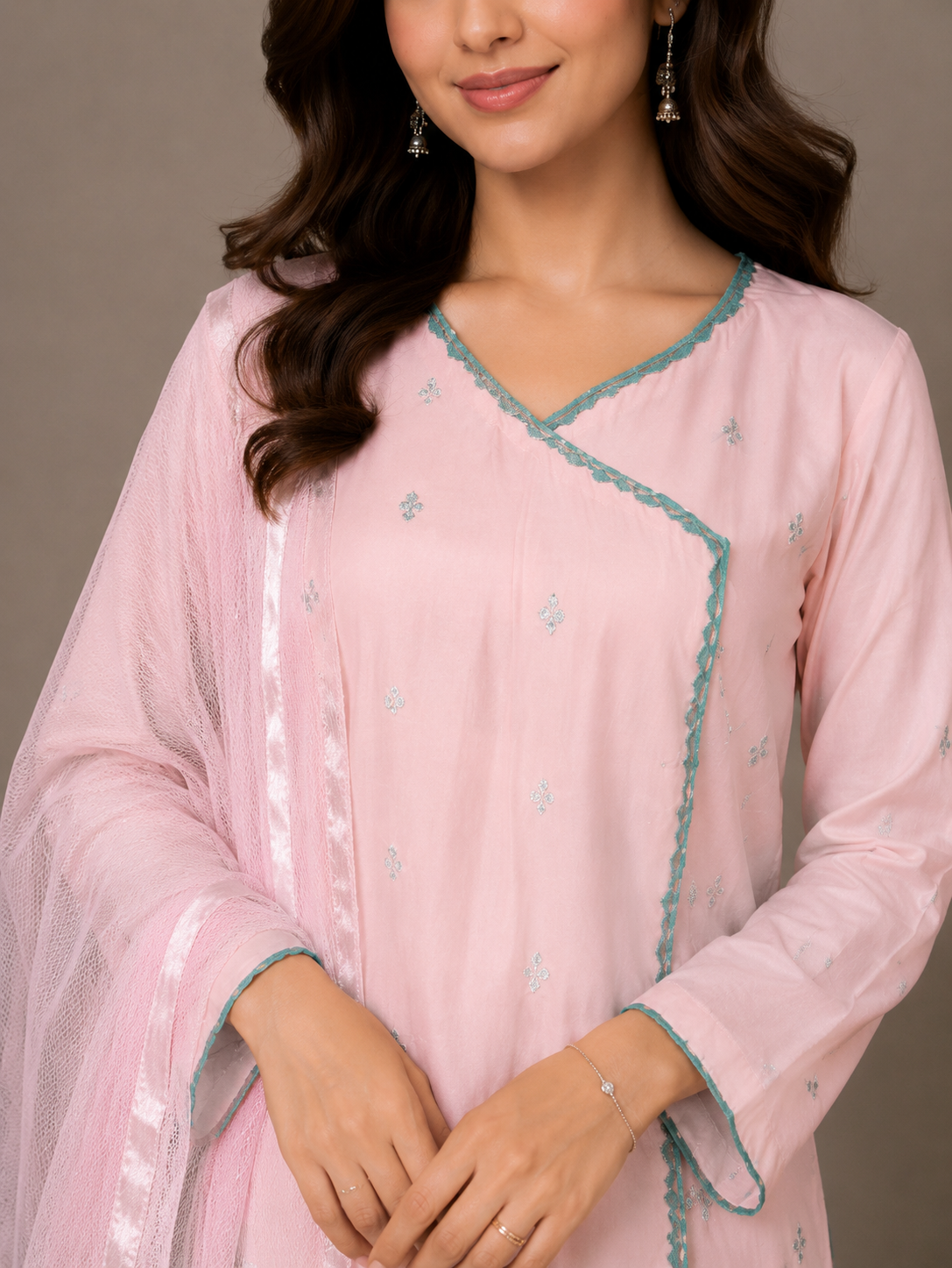 Plain Lawn Suit with Dupatta — No. 167