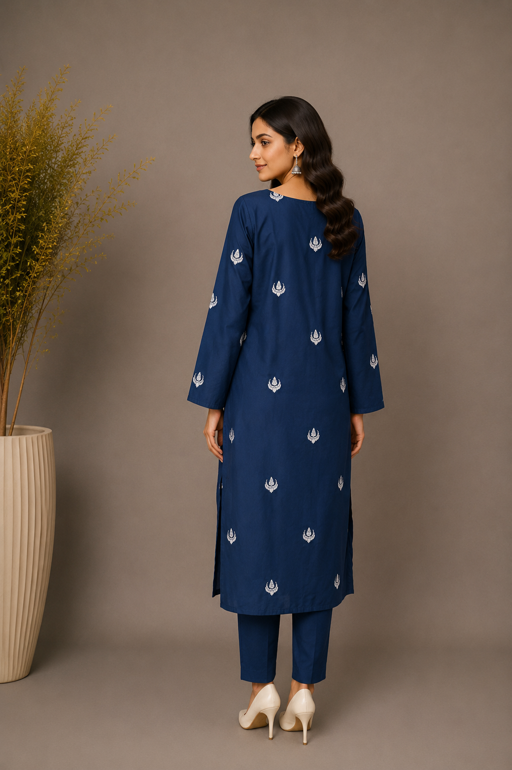 3 piece blue suit