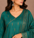 3 piece plane petal green suit