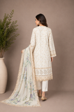 3 piece embroided light skin color