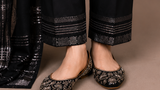 black embroided 3 piece suit