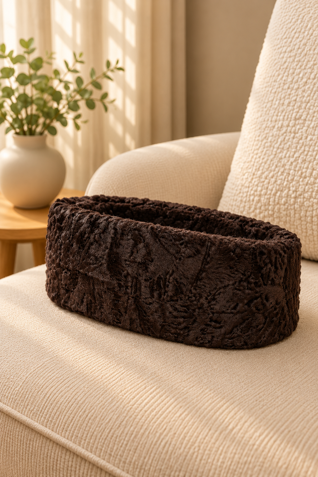 Brown Karakul Cap | Traditional Jinnah Cap / Qaraqal Hat