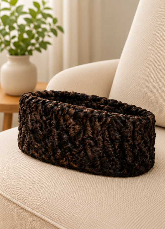 Dark Brown Karakul Cap | Traditional Jinnah Cap / Qaraqal Hat
