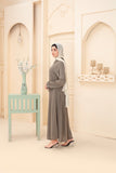 Earthy Sage Button-Down Maxi abaya