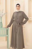 Earthy Sage Button-Down Maxi Abaya — My Link for ALL