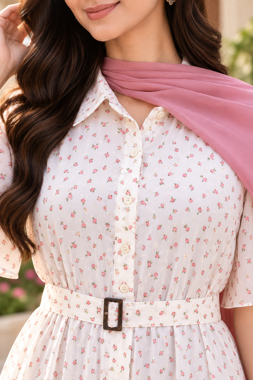 Blush Blossom Floral  Dress