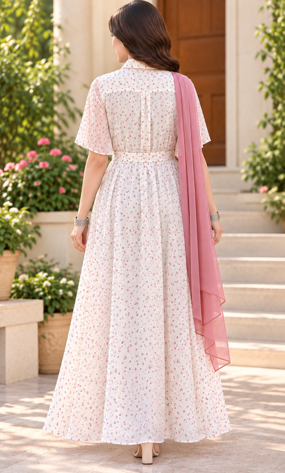 Blush Blossom Floral  Dress