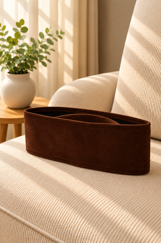 Brown Velvet Peci Cap | Traditional Foldable Kopiah