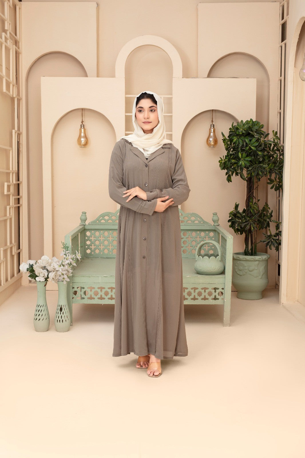The Earth-Tone Executive Abaya