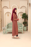 Rust Earth-Tone Tailored A-Line burqa