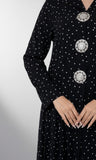The Embellished Polka-Dot Evening Abaya