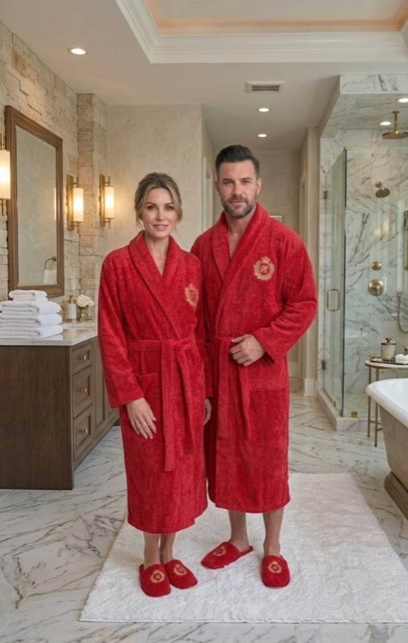 Luxury Red Bathrobe — My Link for ALL