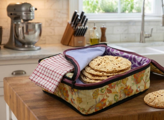  Chauffe-Roti Floral Traditionnel