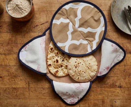 Panier de conservation isolant artisanal pour tortillas et rotis
